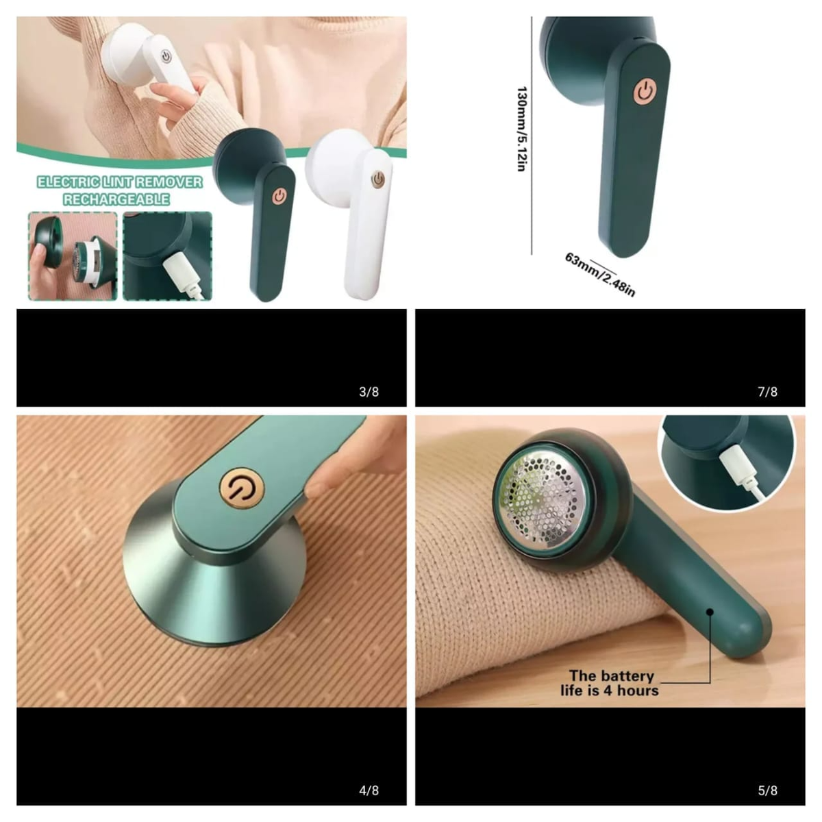 USB Rechargeable Electric Lint Remover