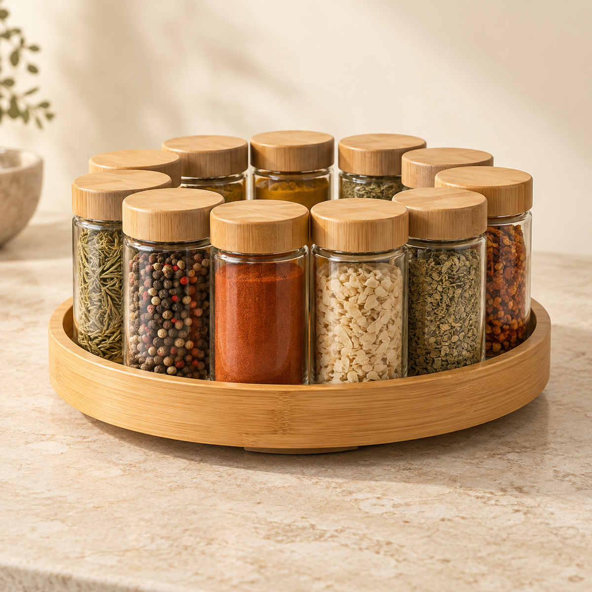 Rotating Spice Organizer Lazy Susan