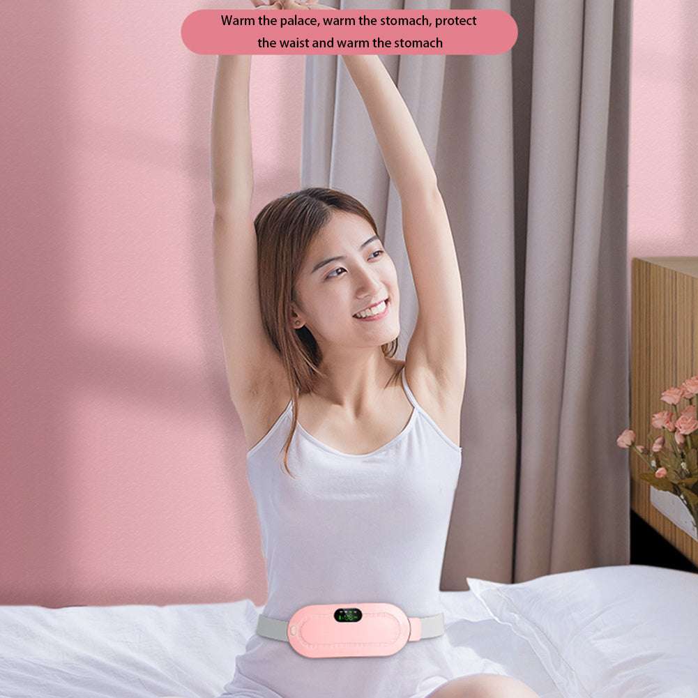 Smart Menstrual Heating & Massage Belt — Pink