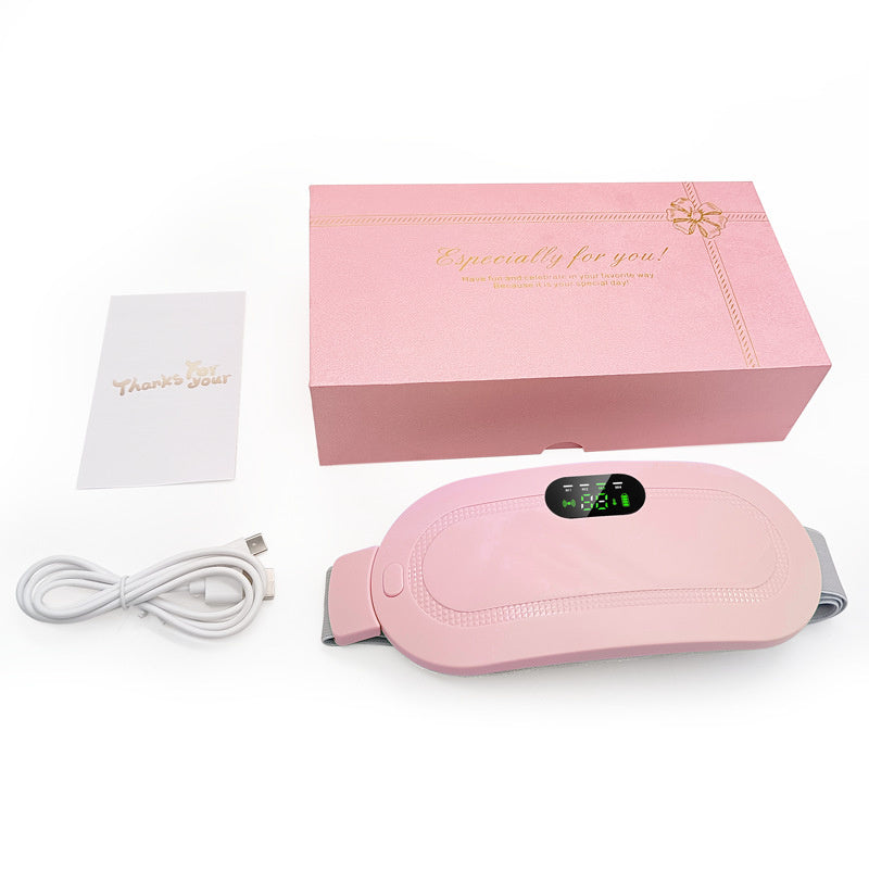 Smart Menstrual Heating & Massage Belt — Pink